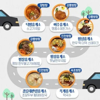 영동고속도로 휴게소 순서 지도 강릉 여행 필수 체크로 준비_30