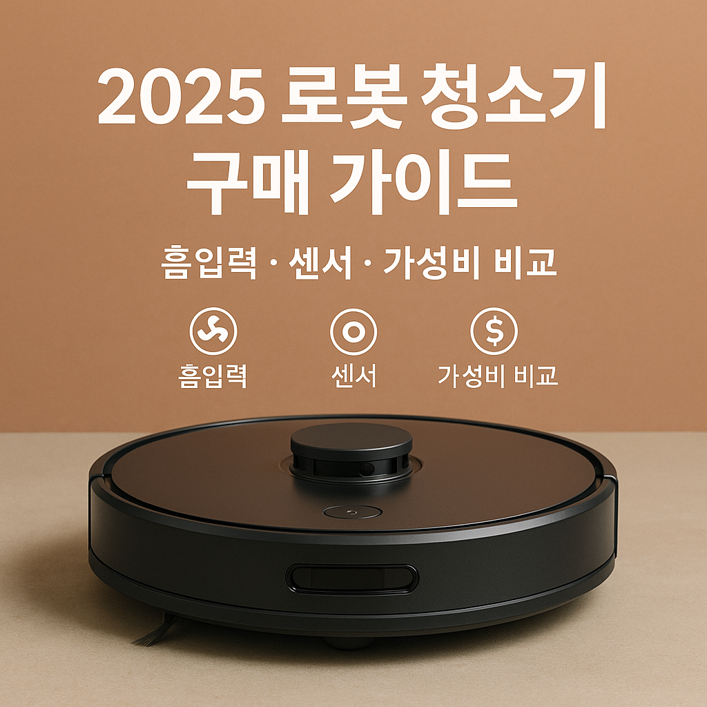 2025 로봇 청소기 구매 가이드