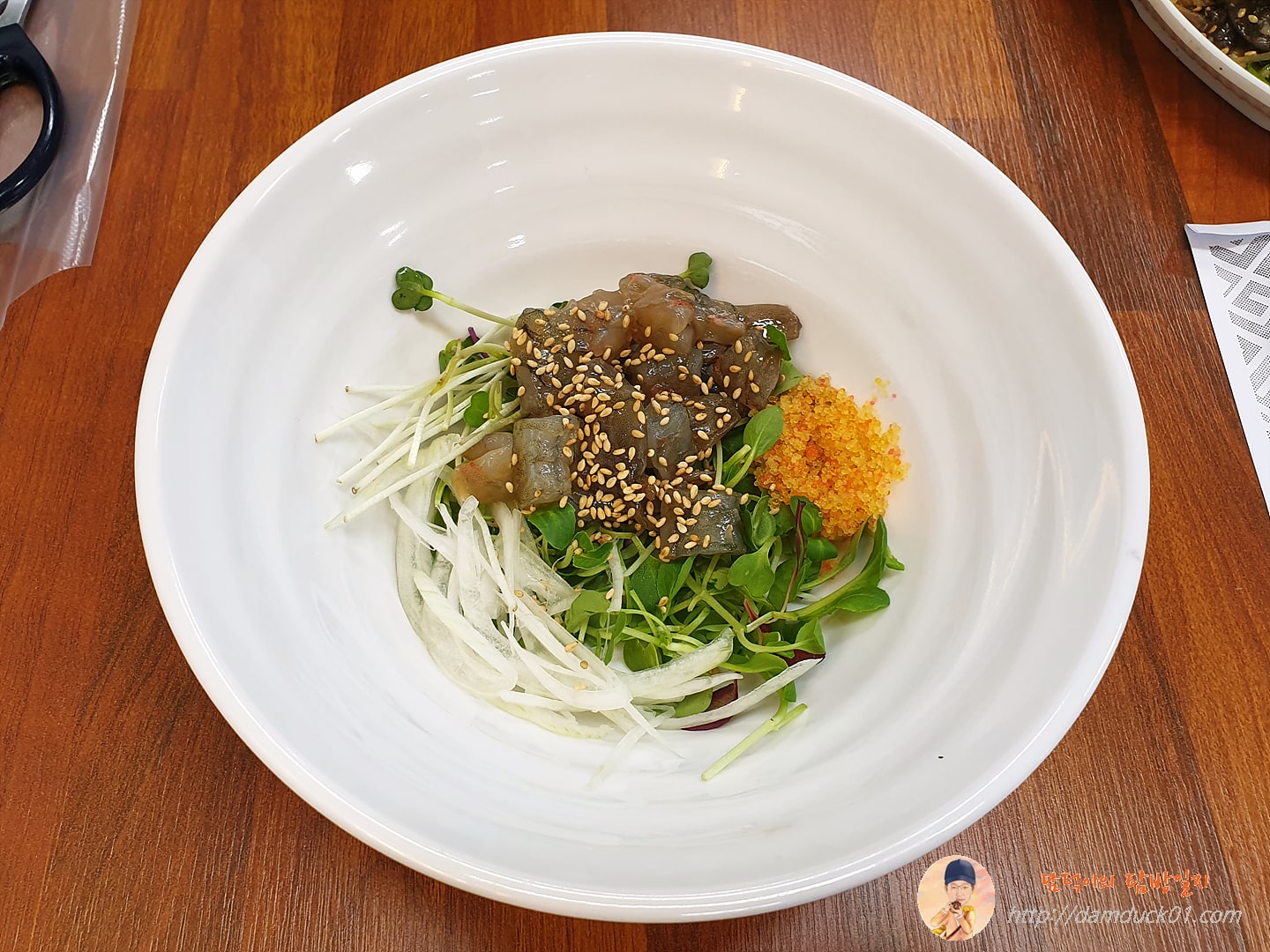 간장새우-날치알-채소-담덕이의탐방일지