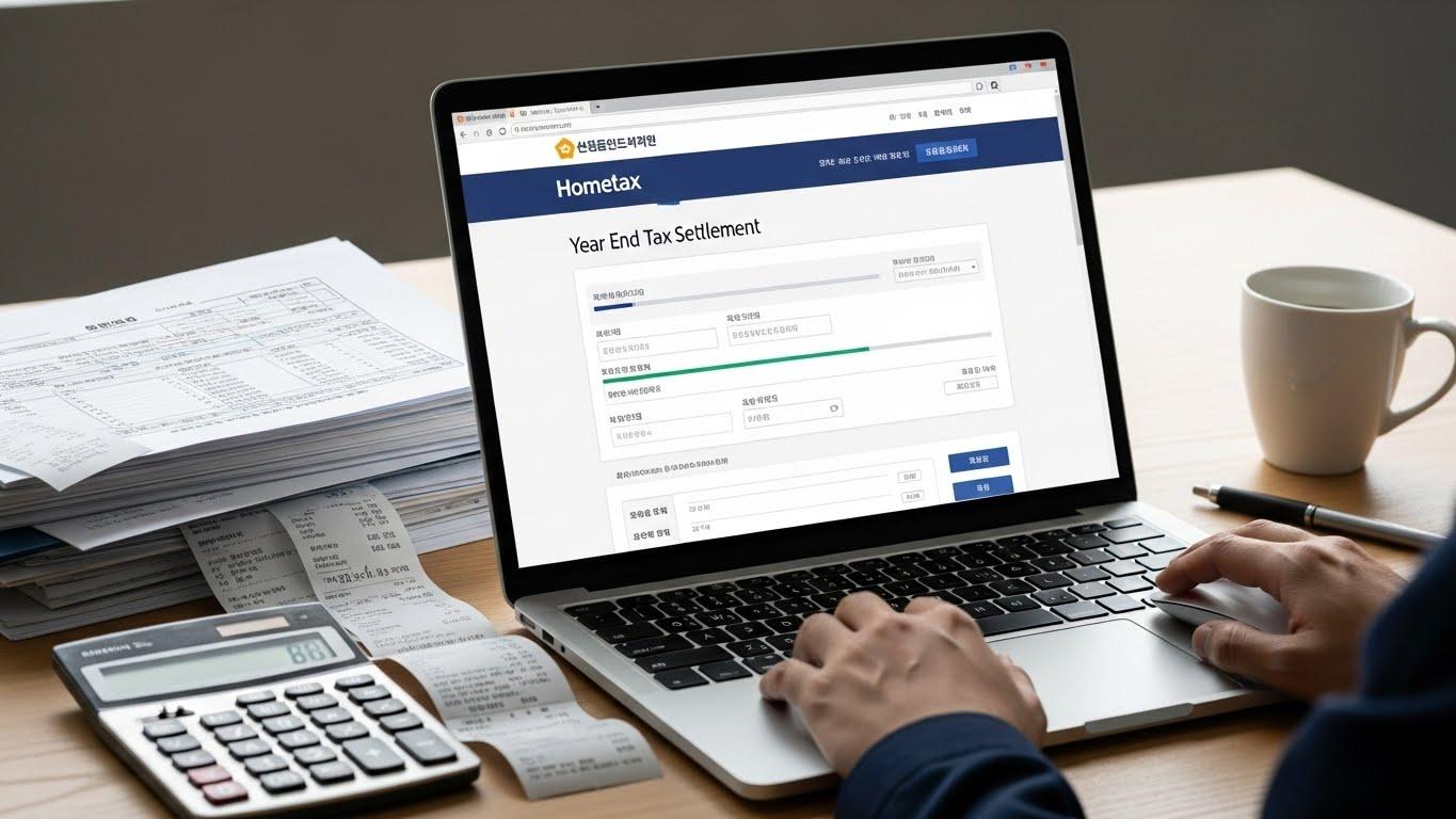 국세청홈텍스 연말정산 모의