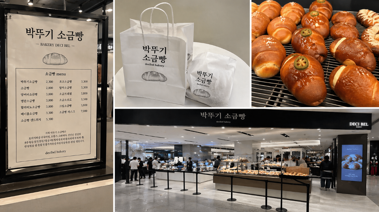 더현대 대구 데시벨 베이커리, 박뚜기 소금빵 이것만 알면 끝