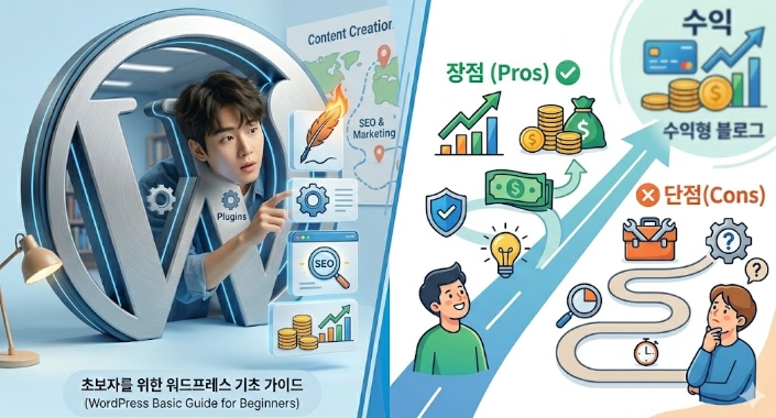 워드프레스란? 블로그 초보자가 알아야 할 뜻, 장단점, 수익형 블로그 시작법
