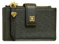 닥스 HEART POINT DD로고 가죽 1단 카드지갑 DCHO3EC20BK