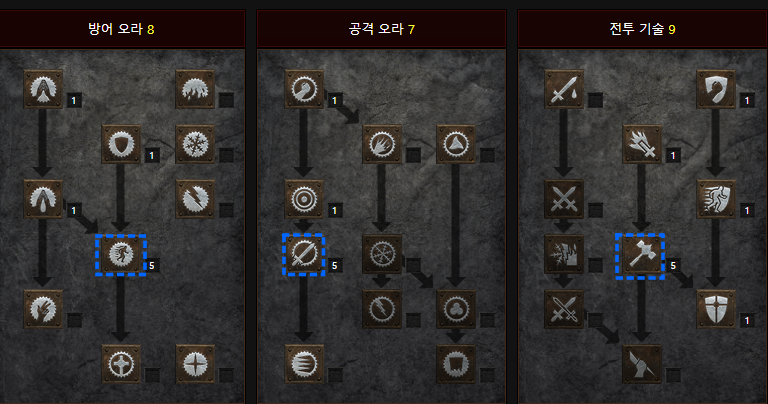 해머딘 스킬트리