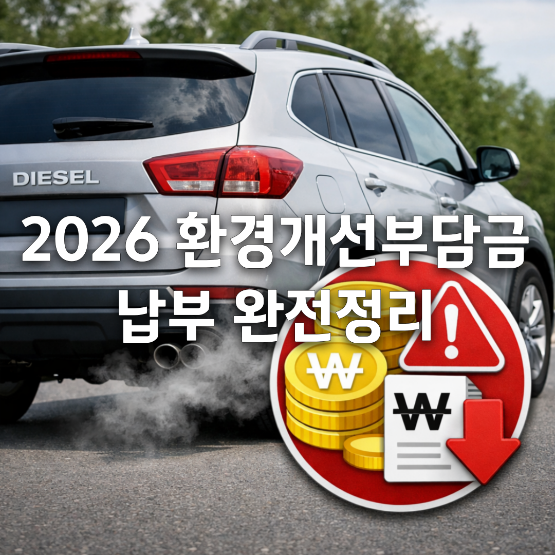 2026 경유차 환경개선부담금 총정리🚘 납부기간·연납 감면 전략