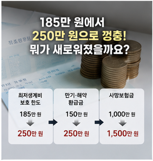 "월 250만원 절대 지켜!" - 압류방지 생계비계좌 vs 행복지킴이통장 차이점 한눈에 보기