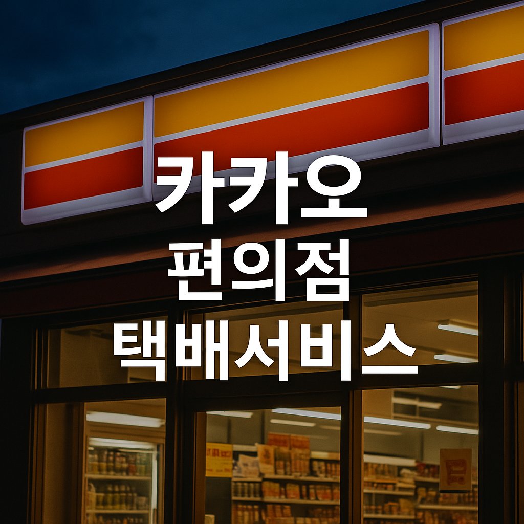 카카오 편의점 택배 예약서비스