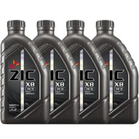 SK엔무브 지크 X8 엔진오일&#44; 4개&#44; 5w30&#44; 1L