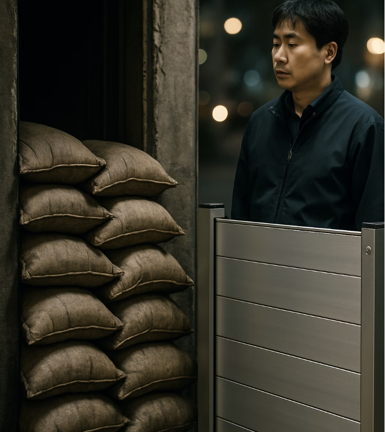 4. 모래주머니와의 비교, 압도적인 효과