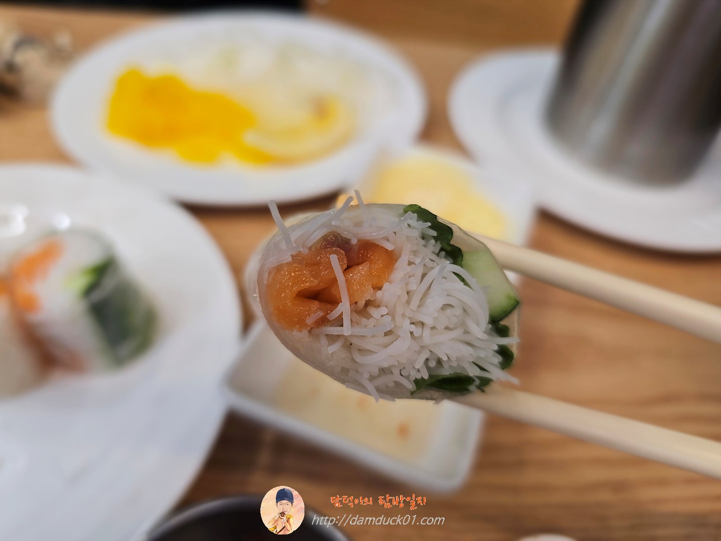 연어 스프링롤