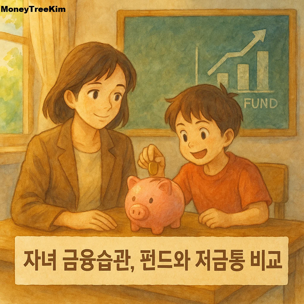 자녀 금융습관, 펀드와 저금통 비교 썸네일