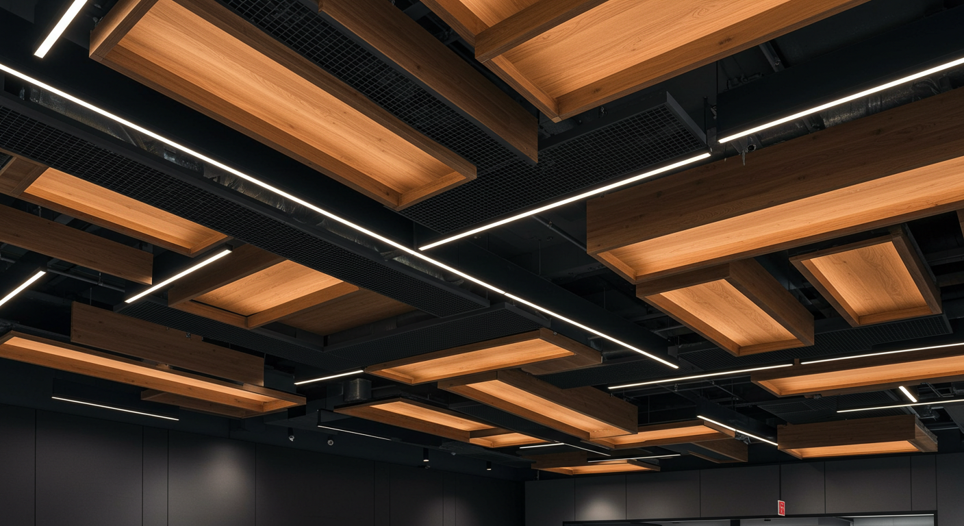 사무실 천장 인테리어