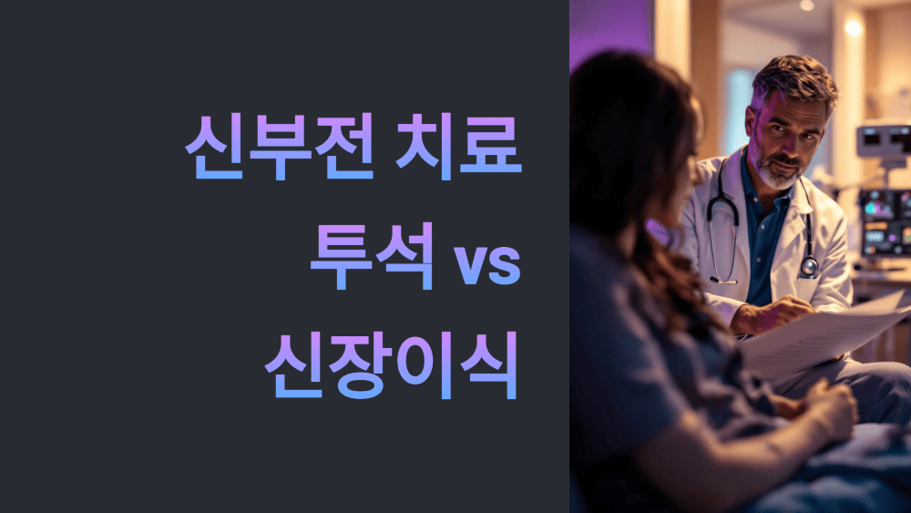 신부전 치료, 투석과 신장이식 중 무엇을 선택할까?