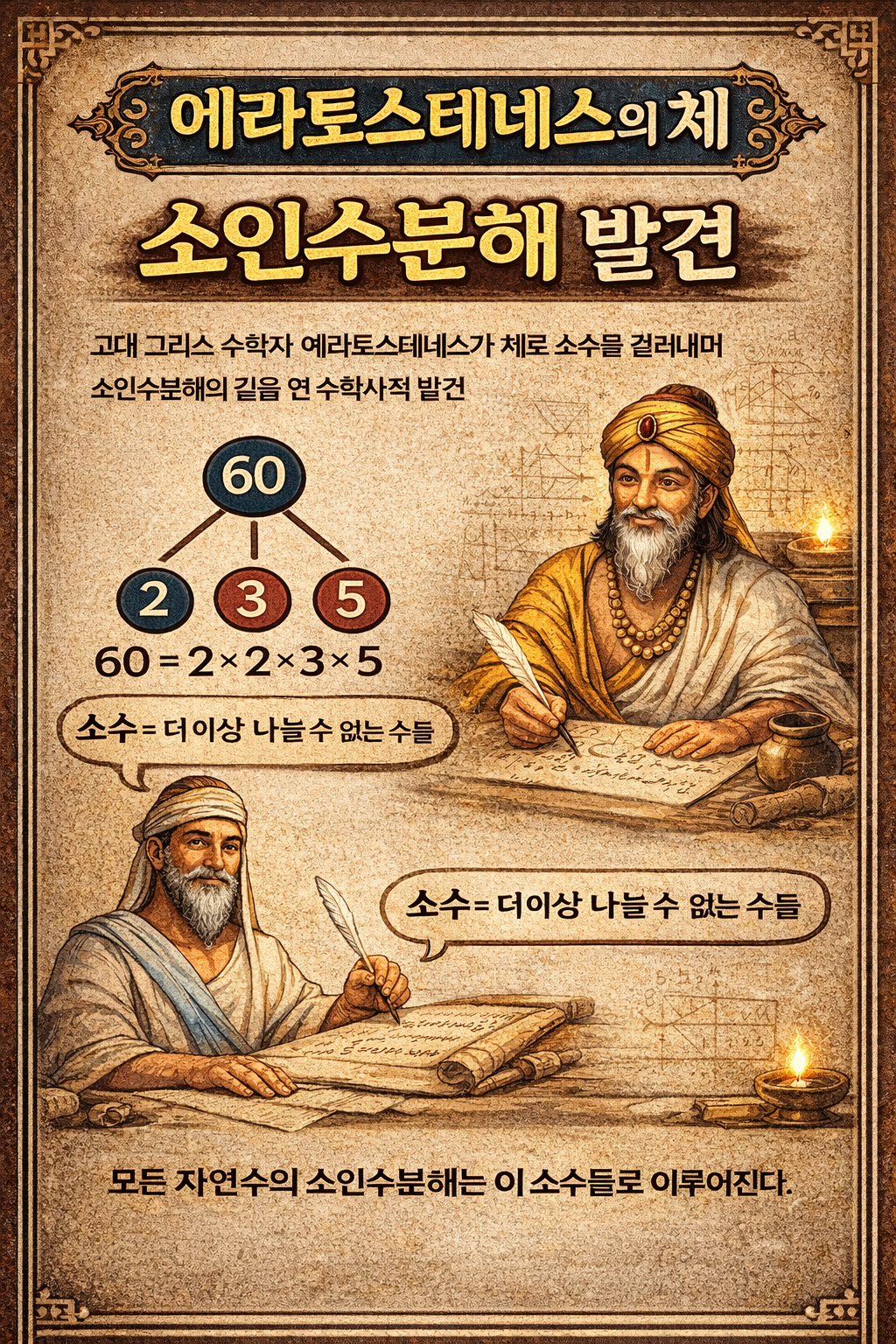 소수는 어떻게 걸러졌을까? 에라토스테네스의 체로 시작된 소인수분해