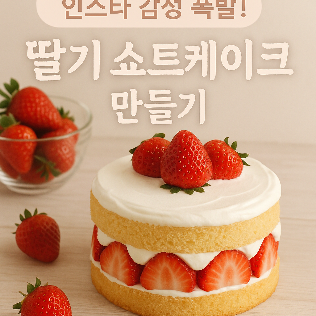 딸기 쇼트케이크 만들기