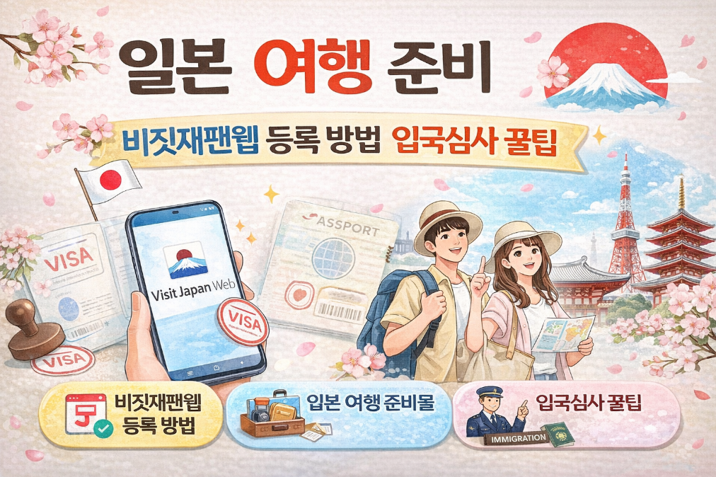 비짓재팬웹 등록부터 입국심사까지 5분 완벽 가이드