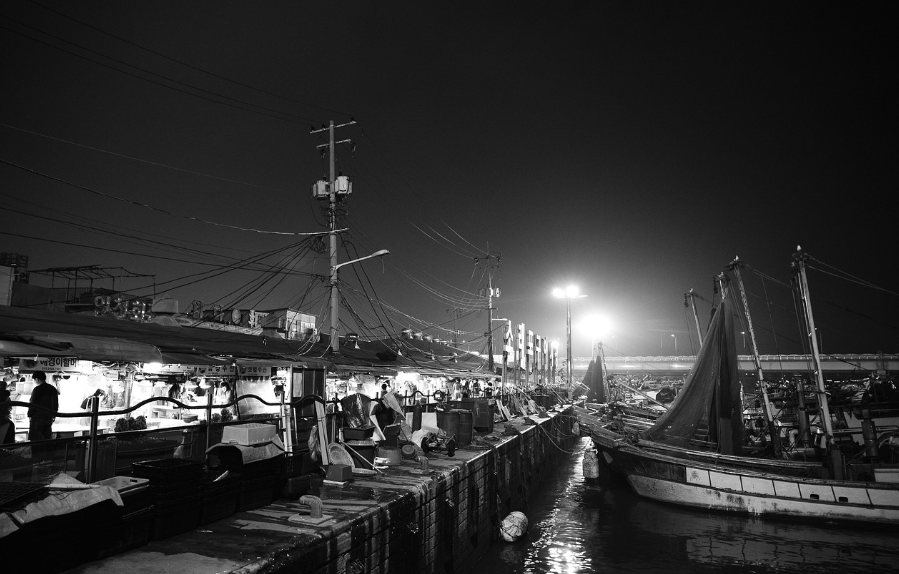 인천 소래포구 부둣가