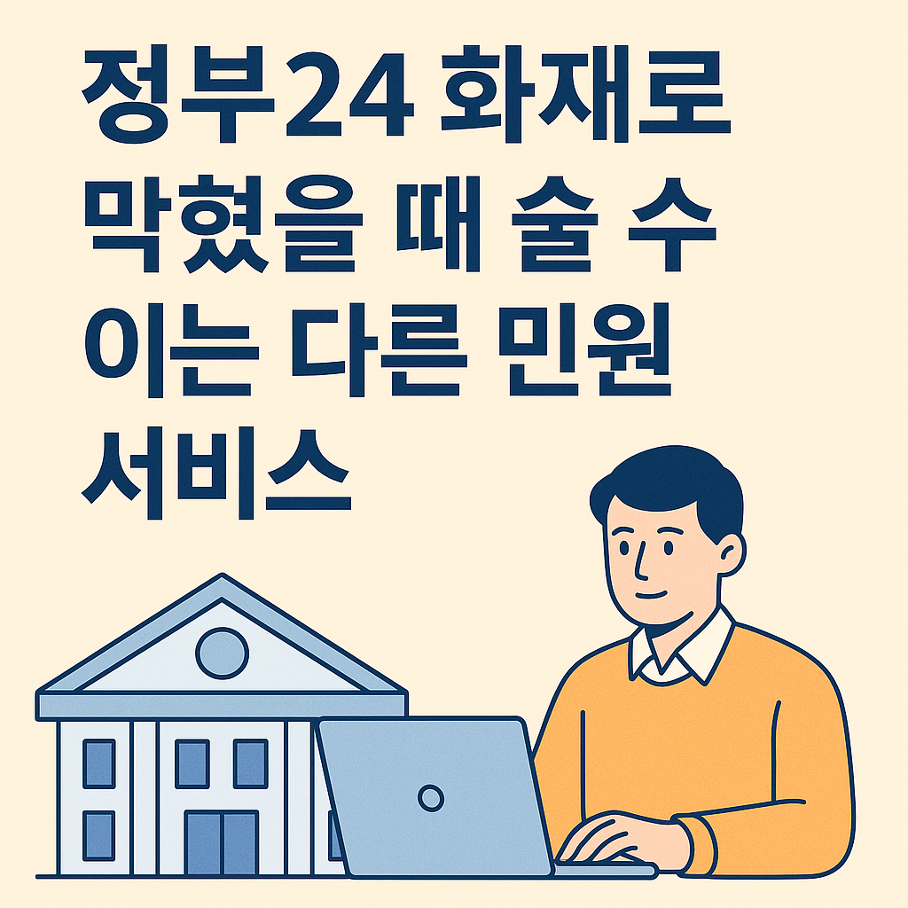 정부24 화재 시 대체사이트 총정리 관련