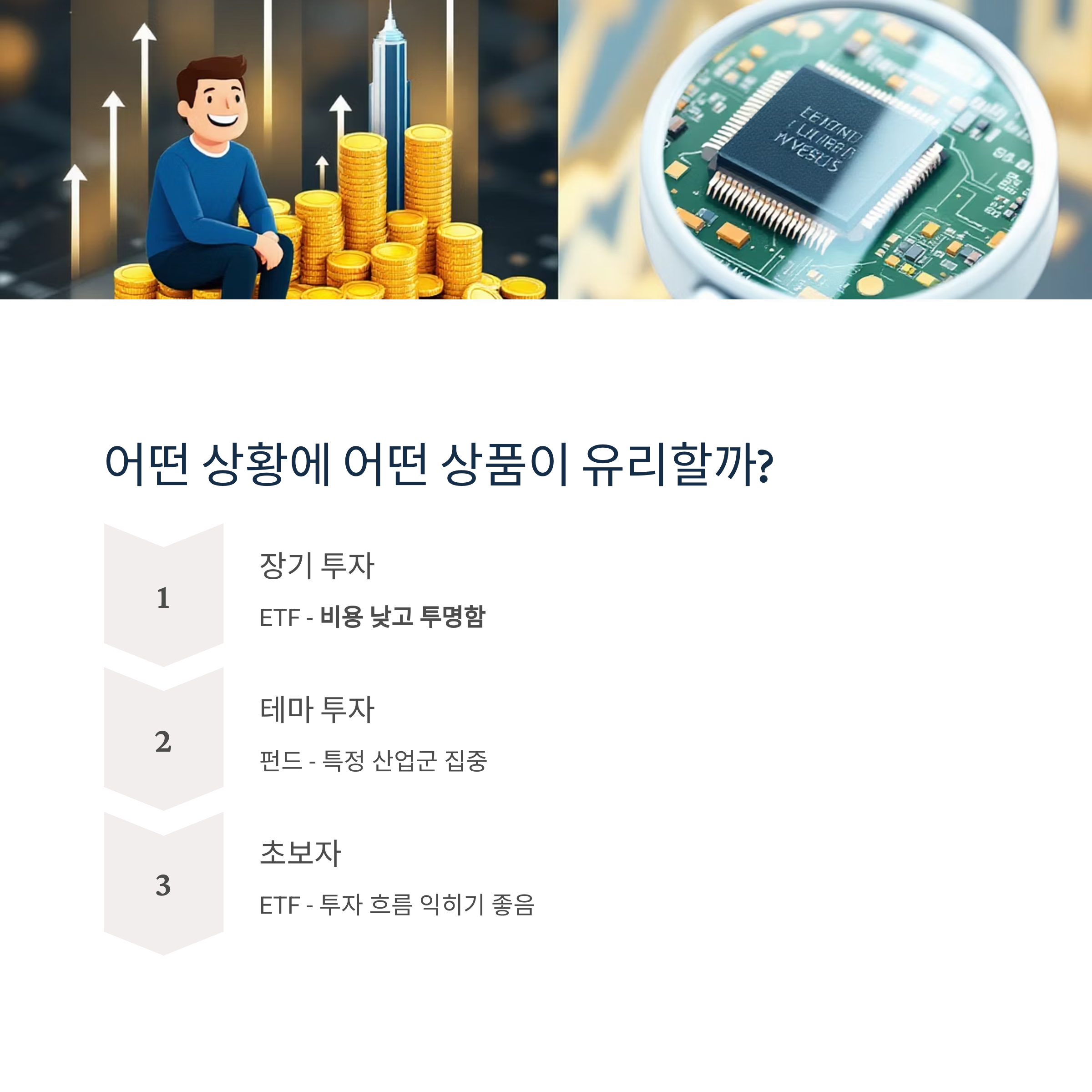 유리한 상황과 관련된 그림