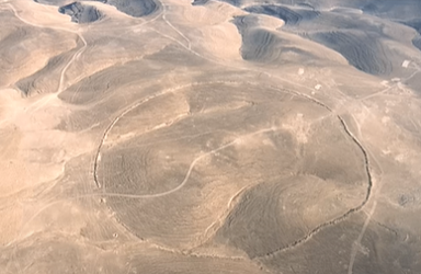 요르단 사막의 초대형 원