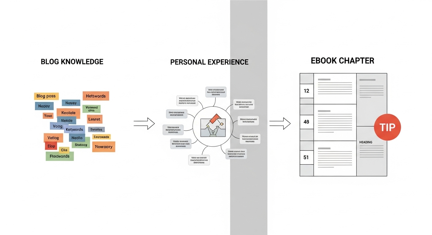 전자책 콘텐츠 구성 전략 시각화