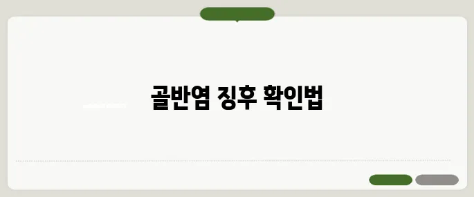 골반염 증상 여성 건강을 위한 필수 체크