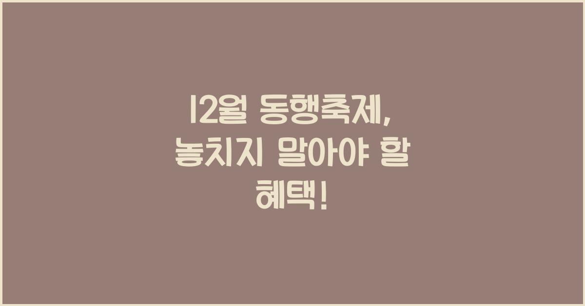 12월 동행축제