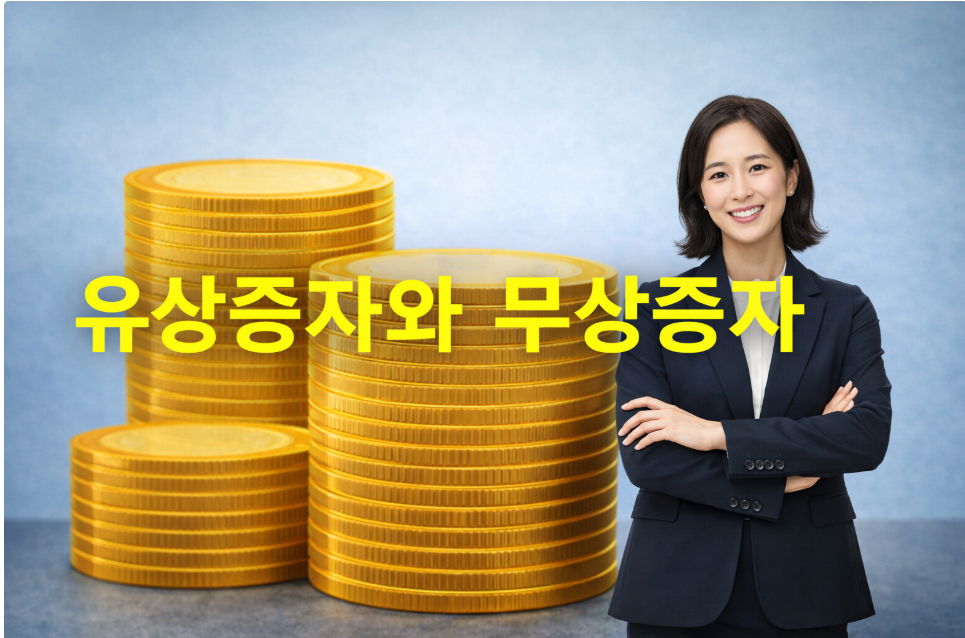 유상증자 vs 무상증자 관련 사진