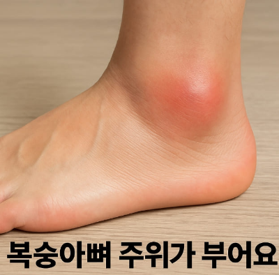 복숭아뼈 주위가 부어요, 단순한 부음일까? 물혹일까?