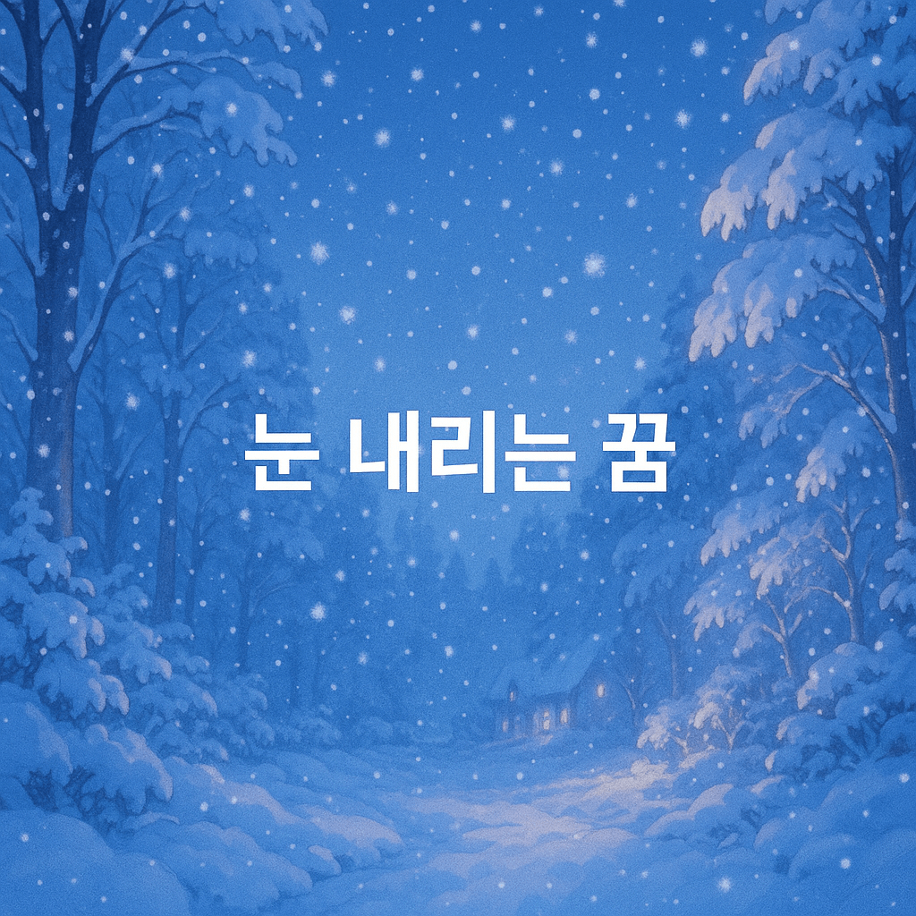 눈 내리는 꿈 해몽