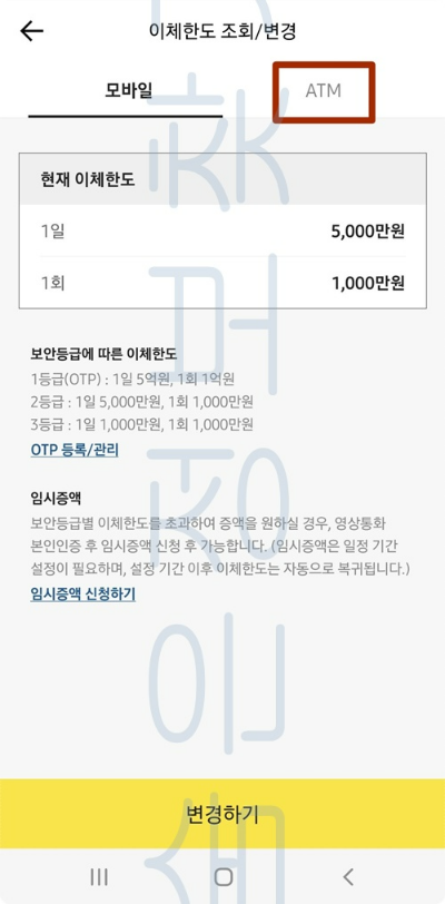 카카오뱅크 이체한도