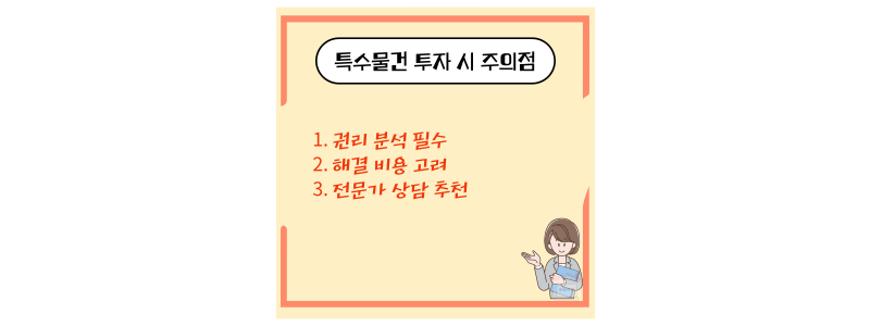 특수물건 주의점