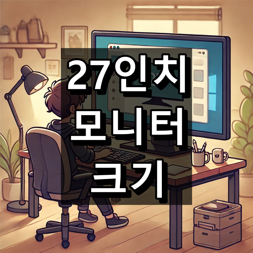 27인치 모니터 크기