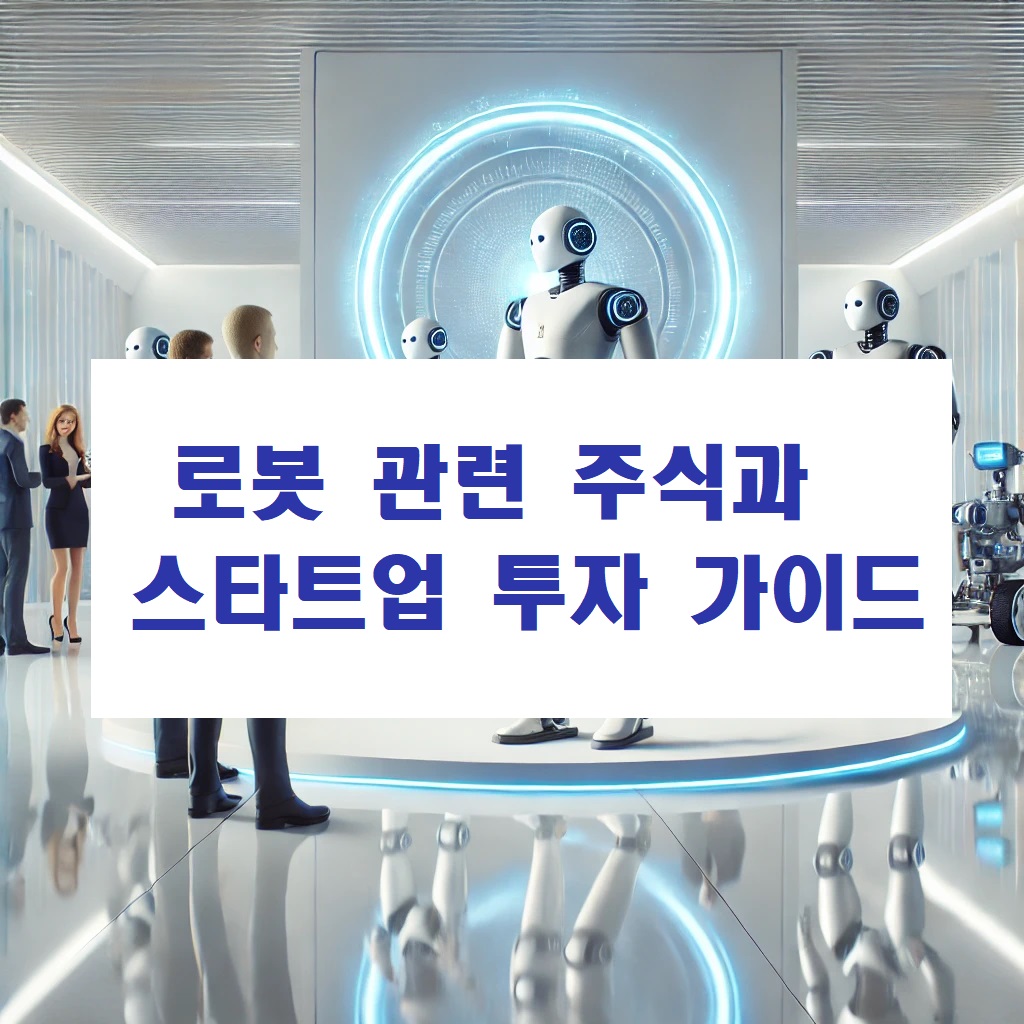 로봇 관련 주식과 스타트업 투자 가이드
