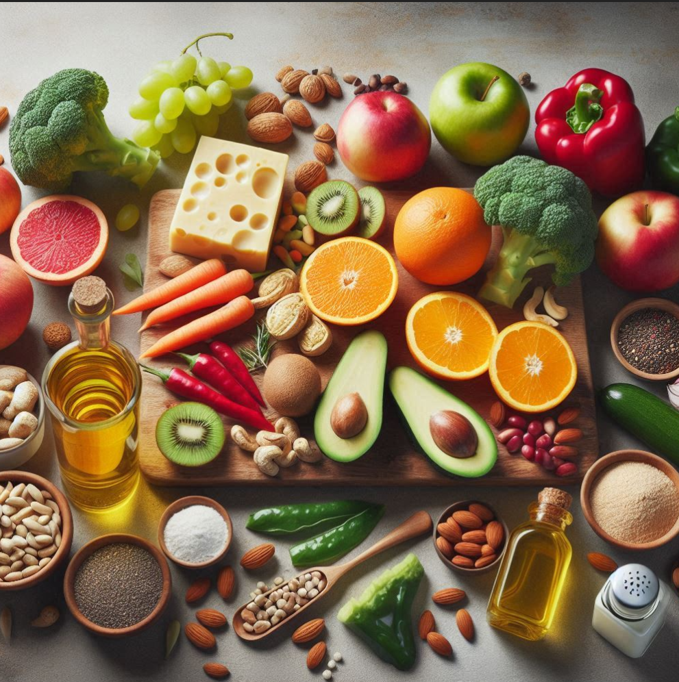 자연식 기반의 식단 과일 채소 견과류