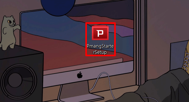 컴퓨터-바탕화면에-설치된-피망-스타터-아이콘