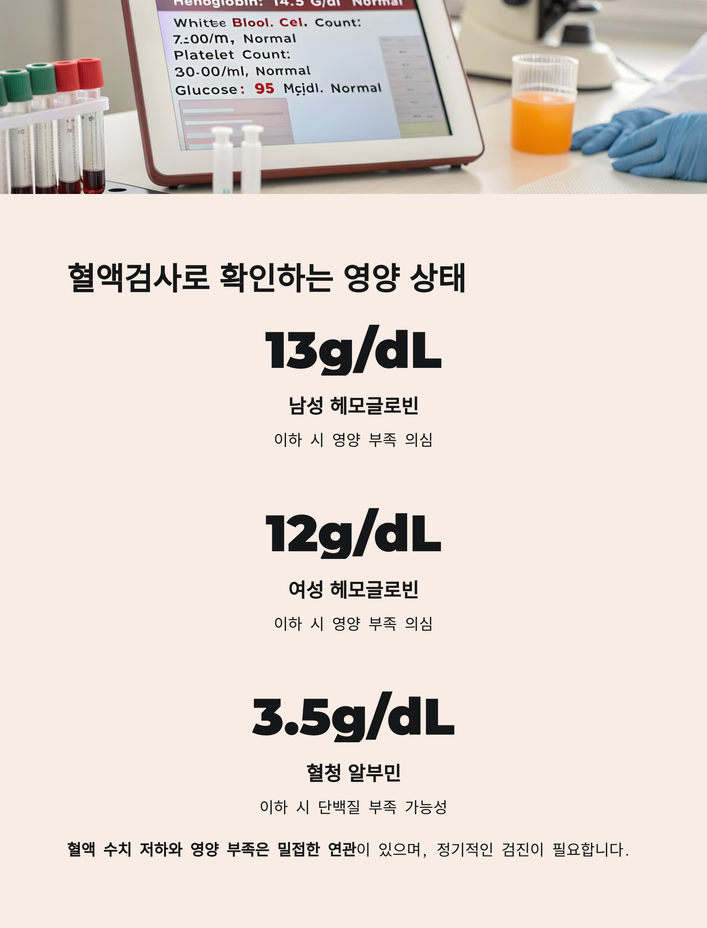 혈액검사로 확인하는 영양 상태