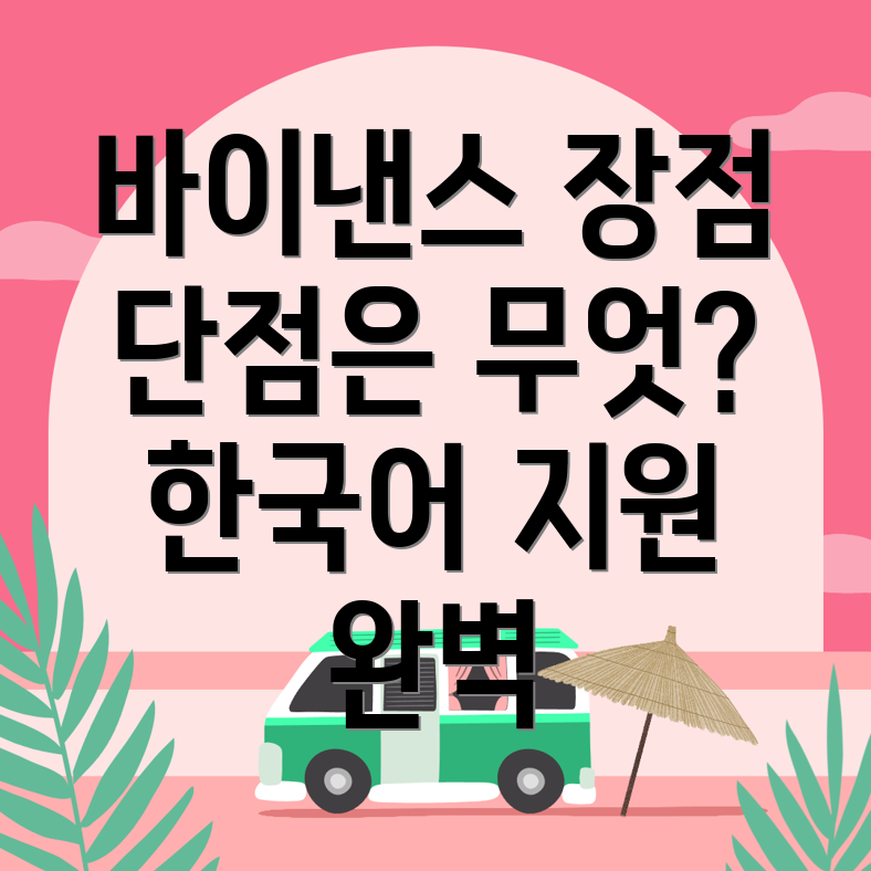 바이낸스 한국어 서비스