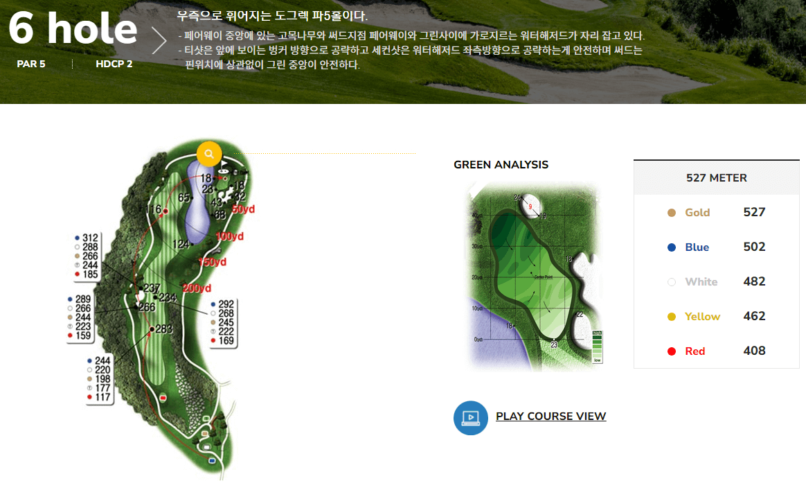 우리들 컨트리클럽 북코스 6