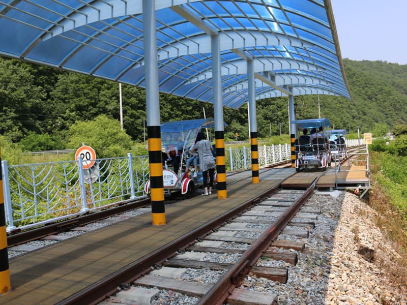 구랑리 철로 자전거