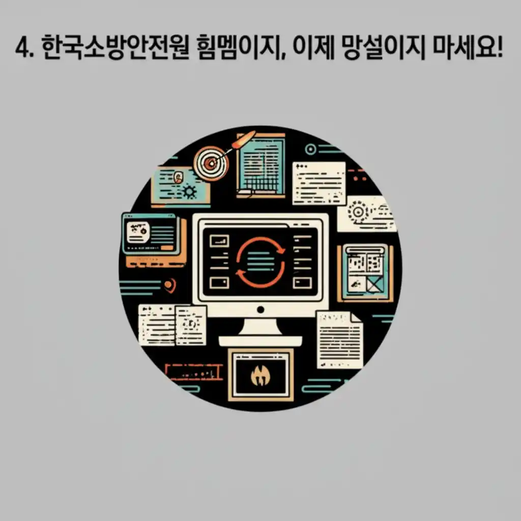 한국소방안전원 홈페이지 메인 화면과 주요 기능. 접근성 강조로 이제 망설이지 마세요.