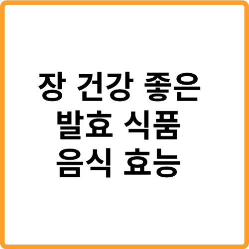장 건강 좋은 발효 식품 음식 효능 관련 사진