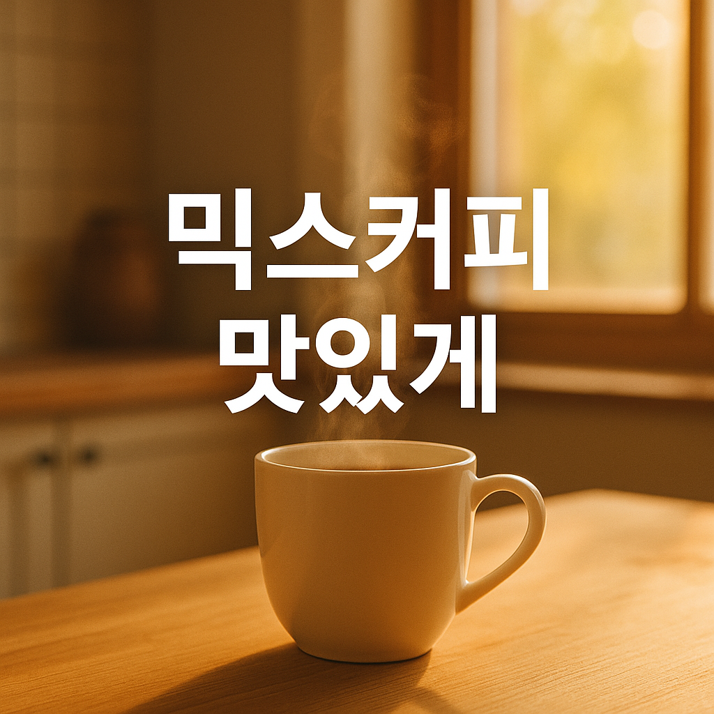 믹스커피맛있게 사진