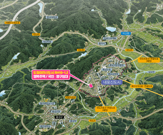 LH 국민임대주택 입주자 모집공고 소득 자산 무관 충남도청 이전 신도시