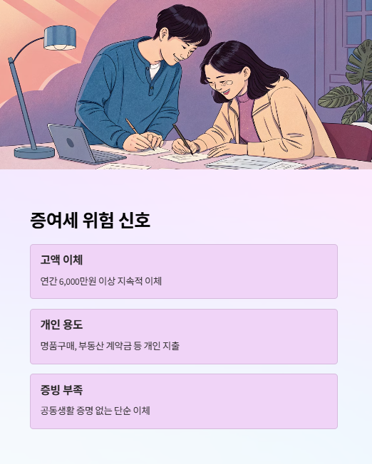 증여세 위험 신호