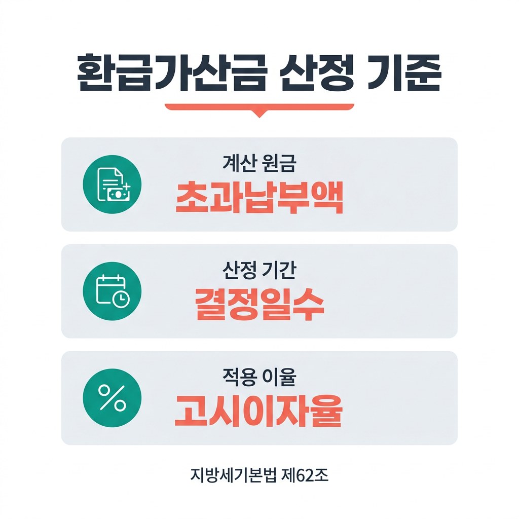 지방세 환급금 신청 방법 환급가산금 산정 기준