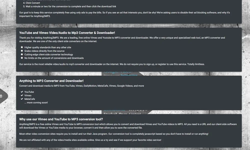 여러 사이트에서의 음원추출 지원