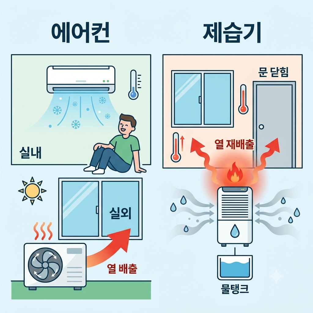 제습기 작동 원리