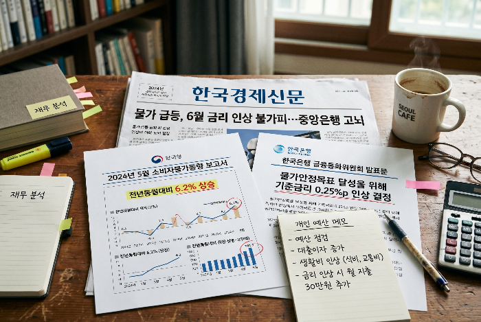 금리 결정 이유와 개인 재무를 함께 정리한 이미지