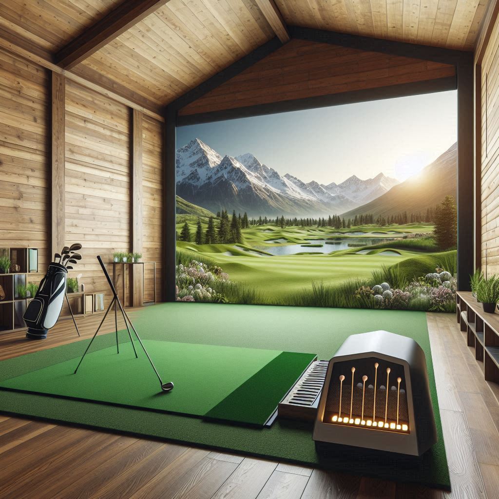 스크린골프장 배경